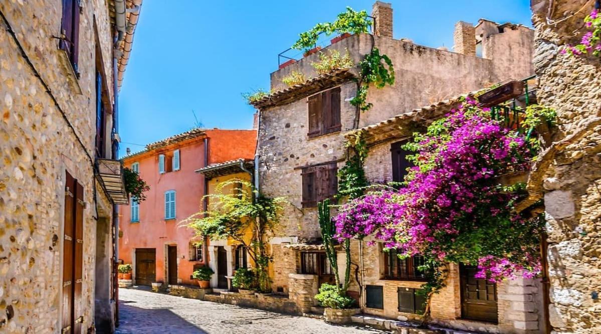 Sublime Haut De Villa Apercu Mer /Hippodrome / Cagnes-sur-Mer Exterior photo
